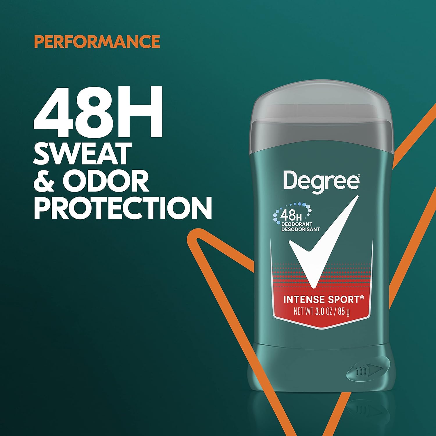 Pack of 6 Degree Men Original Aluminum Free Deodorant for Men, 48-Hour Odor Protection, Intense Sport, 3 Ounce (Pack of 6)